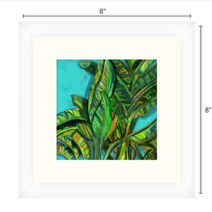 Tropical Palms Passepartout 8x8"