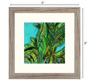 Tropical Palms Passepartout 8x8"