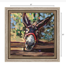 Load image into Gallery viewer, Fergus the Donkey Framed Canvas