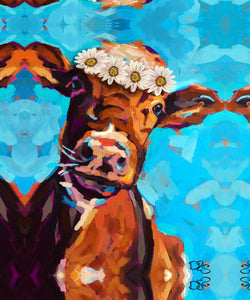Daisy the Cow Canvas